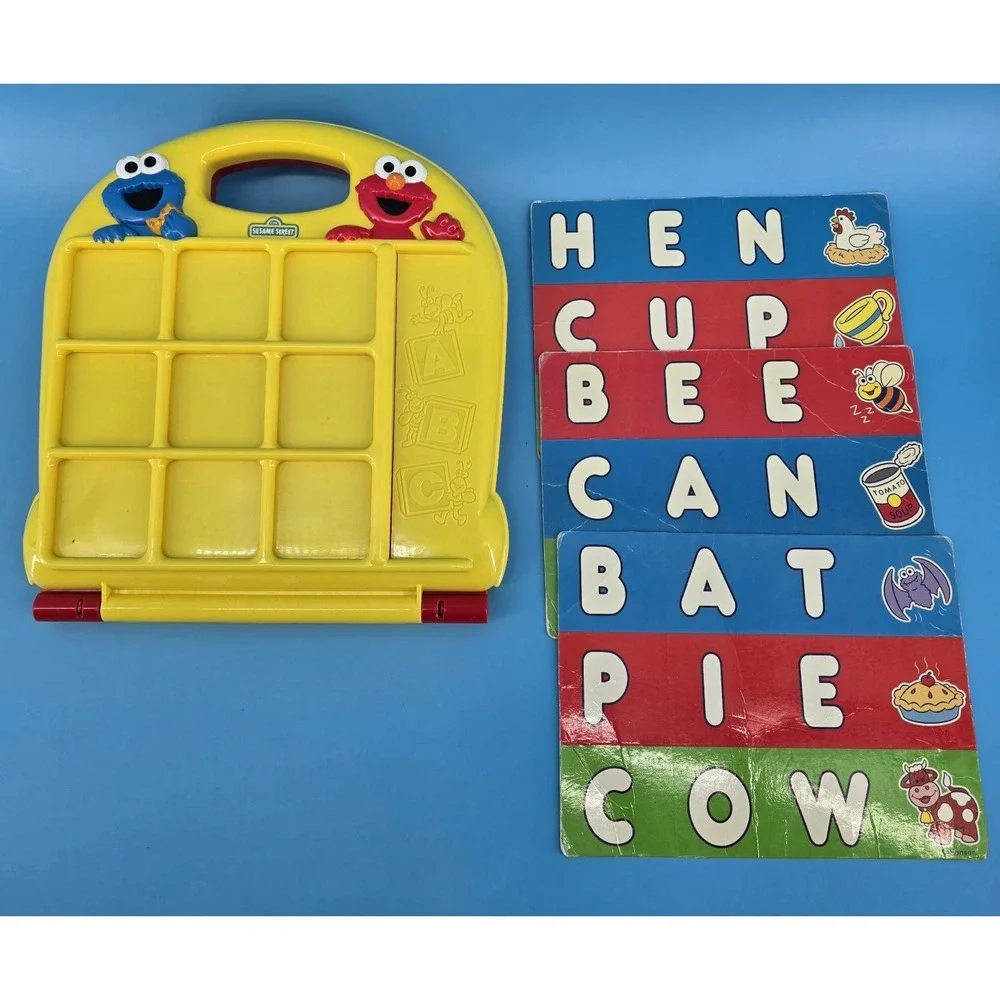 Vtg Sesame Street‎ ABC Desk Learning Toy Spelling Educational Alphabet Complete
